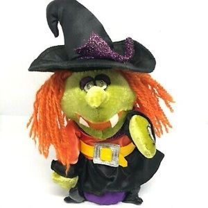 Halloween DanDee Animated eye Lights Singing Witch Super Freak plush toy holiday